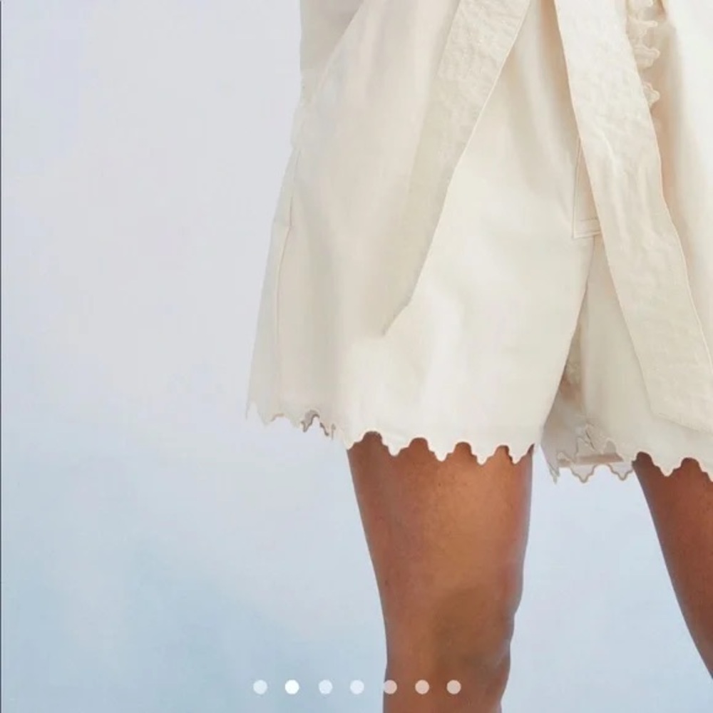 H&M Button Down Ruffled Romper with Pockets | Small - Picture 5 of 8